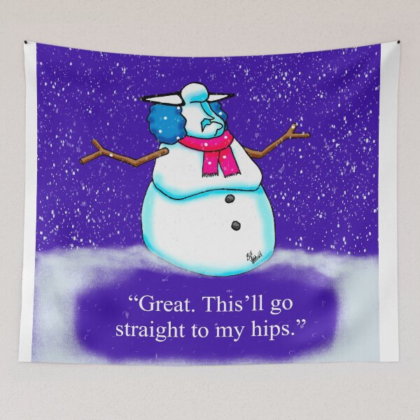 Item preview, Funny Spectickles Cartoon Holiday Snowman and Snowwoman  designed and sold by abbottoons.
