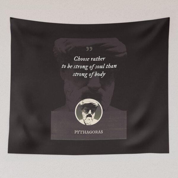 Item preview, Pythagoras - Choose rather to be strong of soul than strong of body designed and sold by Syahrasi.