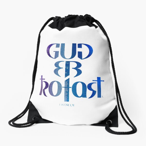 Gud er trofast Drawstring Bag