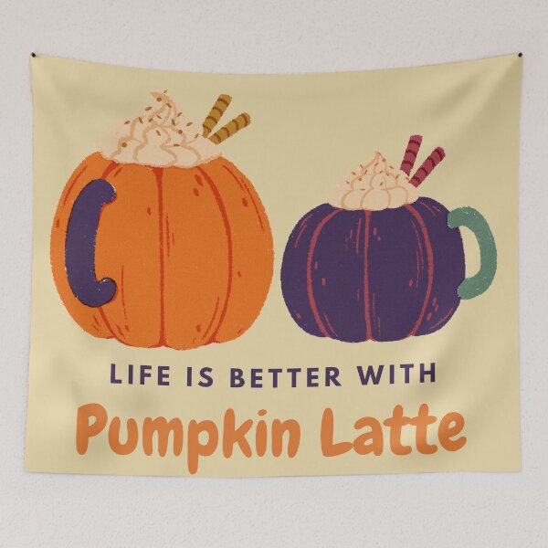 Item preview, Life Is Better with Pumpkin Latte designed and sold by autumnchu.