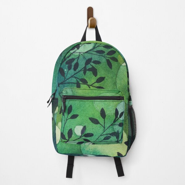 Item preview, Lush Green Watercolor with Bokeh and Leaves designed and sold by Kelly Roy.