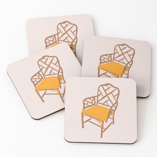 Item preview, Gold Wicker Wooden Chair designed and sold by HeyKCU.