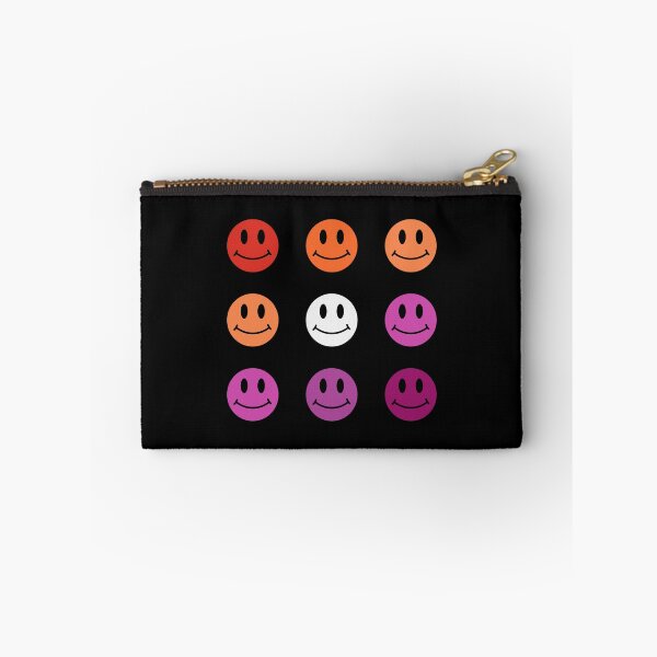 Item preview, Lesbian Flag Smiley Faces designed and sold by DrunkPolarBear.