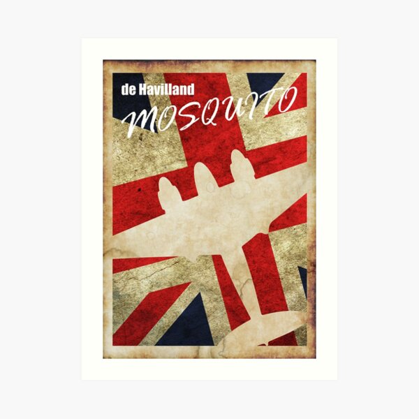 Vintage Mosquito Poster Art Print