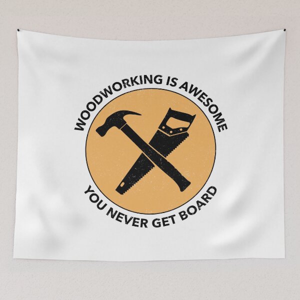 Item preview,  Woodworking Is Awesome Funny Quote designed and sold by OldCamp.