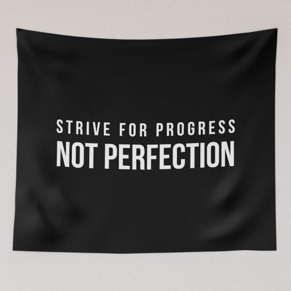 Item preview, Strive For Progress Not Perfection - Motivational Words designed and sold by texteestore.