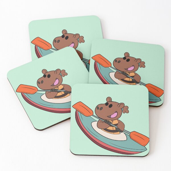 Item preview, Capybaras Beach Day Kayak designed and sold by slothpower.