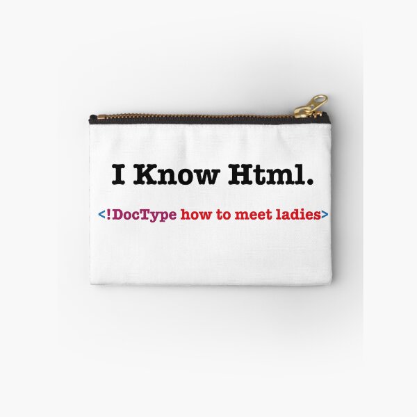 Aperçu de l'œuvre Je connais HTML Comment rencontrer des femmes créée et vendue par Zakaria-4.