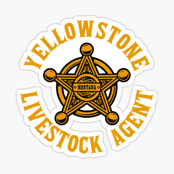 "Livestock Agent Yellowstone " Sticker for Sale by EllieUK Redbubble