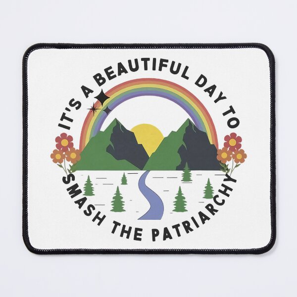 Item preview, It's A Beautiful Day To Smash The Patriarchy retro Feminism designed and sold by AlbredaAE.