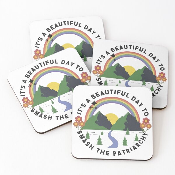 Item preview, It's A Beautiful Day To Smash The Patriarchy retro Feminism designed and sold by AlbredaAE.