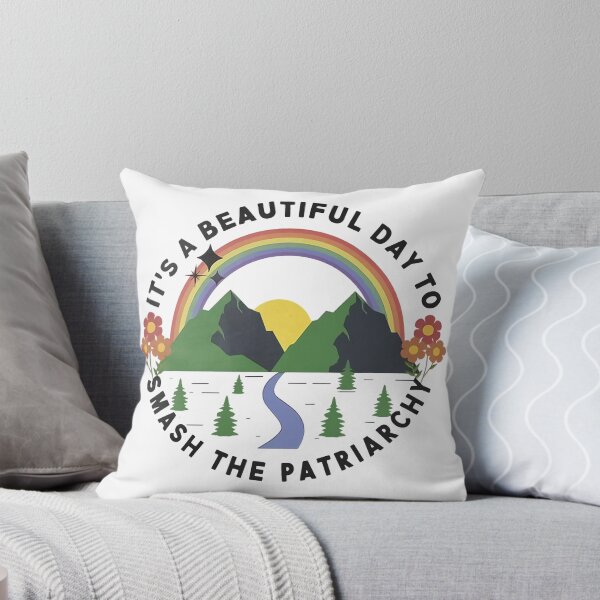Item preview, It's A Beautiful Day To Smash The Patriarchy retro Feminism designed and sold by AlbredaAE.