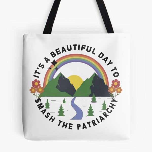 Item preview, It's A Beautiful Day To Smash The Patriarchy retro Feminism designed and sold by AlbredaAE.