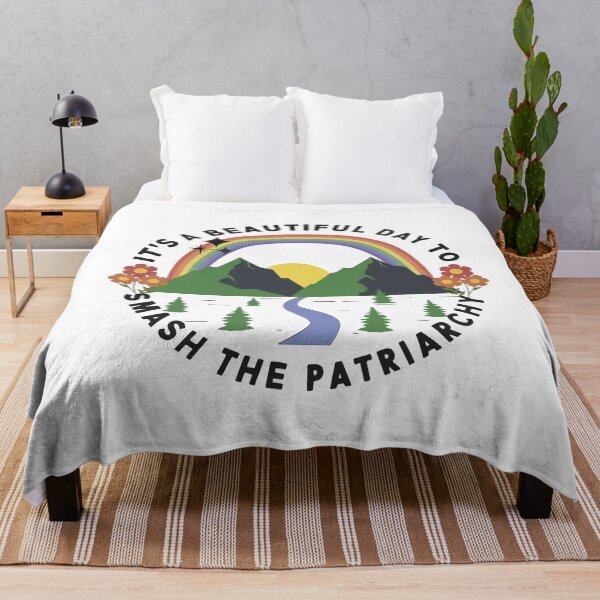 Item preview, It's A Beautiful Day To Smash The Patriarchy retro Feminism designed and sold by AlbredaAE.