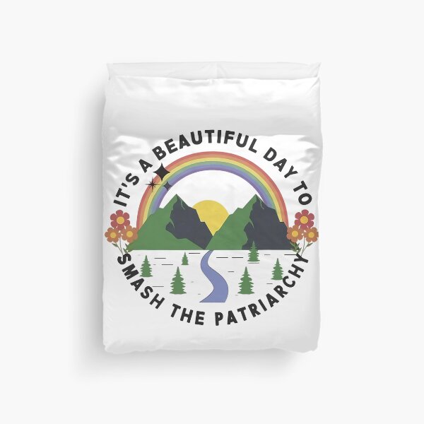 Item preview, It's A Beautiful Day To Smash The Patriarchy retro Feminism designed and sold by AlbredaAE.