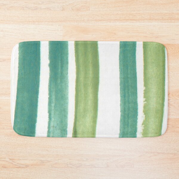 Item preview, Green And White Vertical Striped designed and sold by risingrocket.
