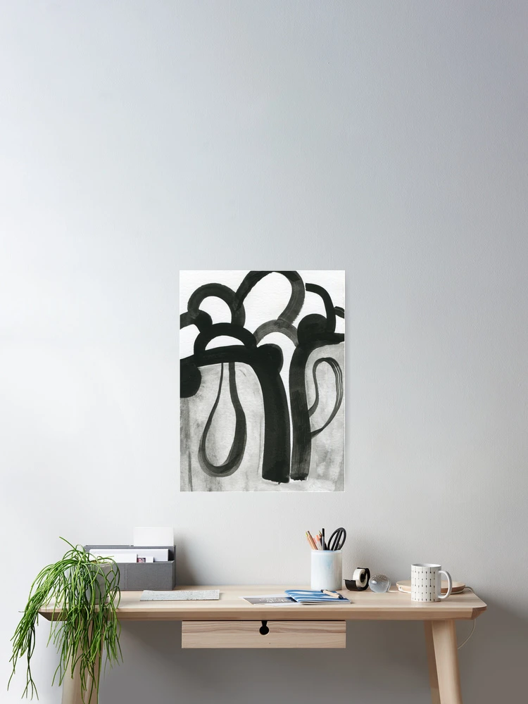 Thumbnail 2 of 3, Poster, Ink Abstract #1 designed and sold by microstudio.