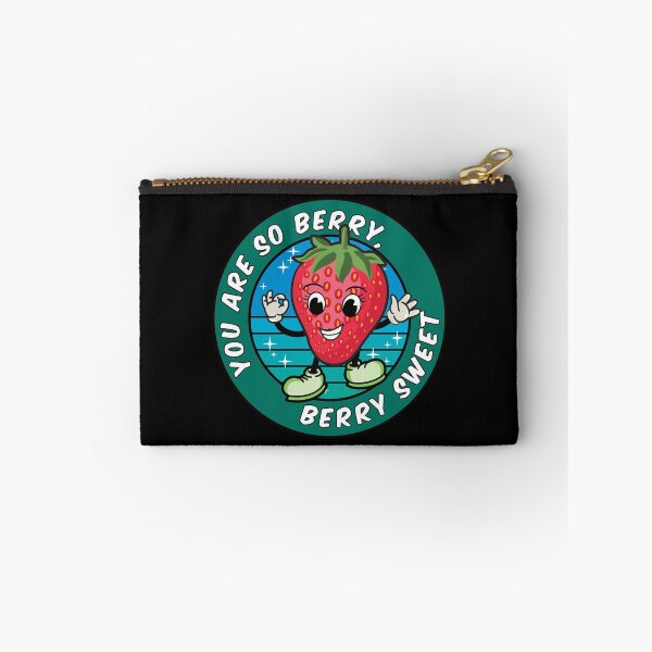 Item preview, Funny Cartoon Strawberry Pun: You are berry sweet designed and sold by Happy Puppy Print On Demand.