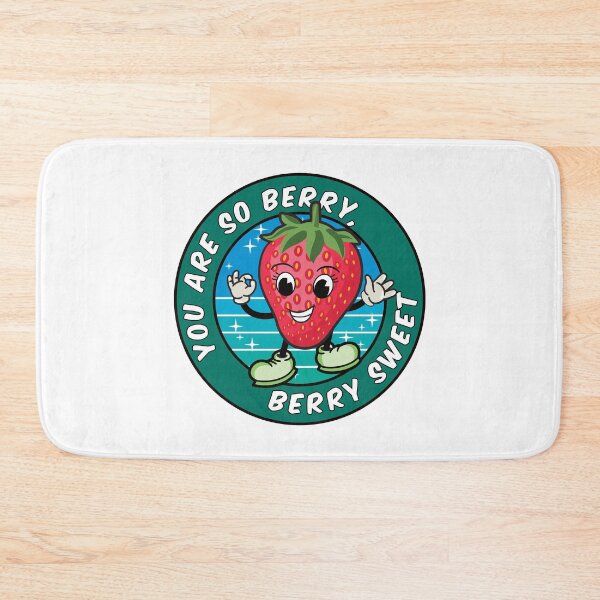 Item preview, Funny Cartoon Strawberry Pun: You are berry sweet designed and sold by Happy Puppy Print On Demand.