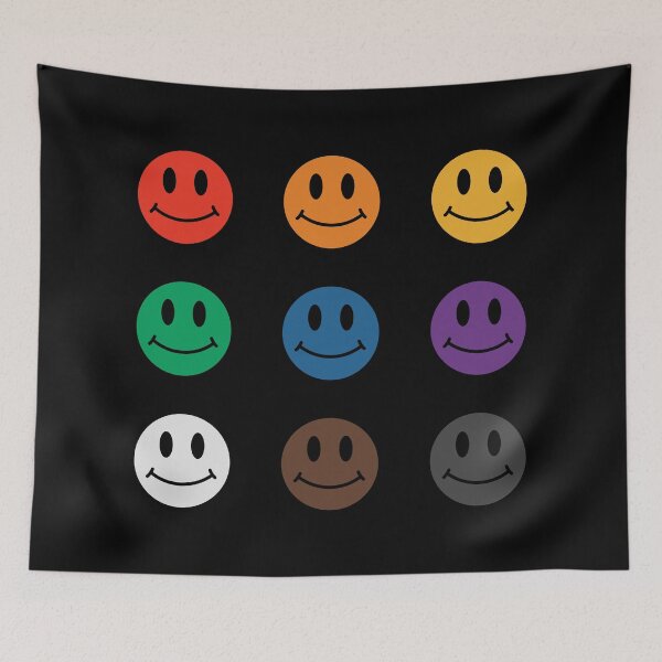 Item preview, Rainbow Flag Smiley Faces designed and sold by DrunkPolarBear.