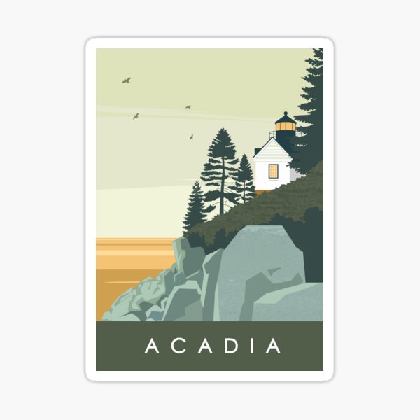 Parque Nacional Acadia Pegatina