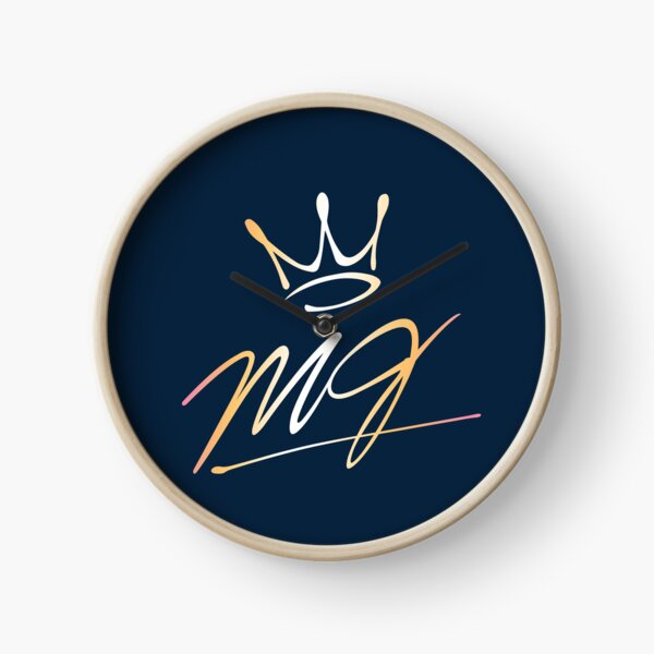 MJ King of Pop Crown - Thriller-gold-style (Michael Jackson) Clock