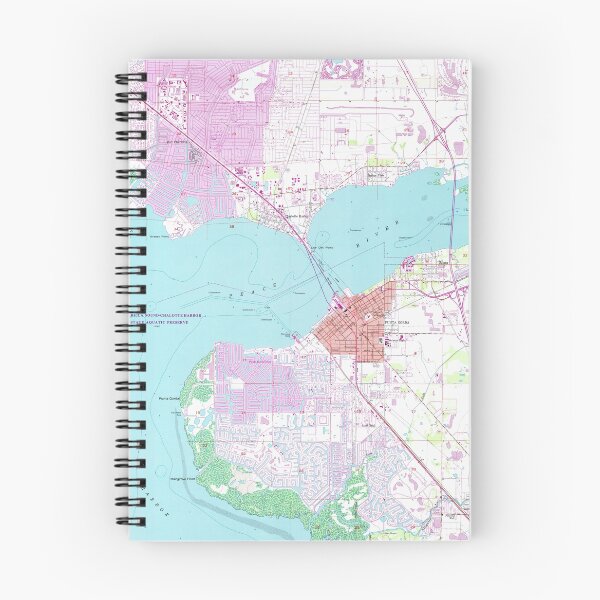 Item preview, Punta Gorda & Port Charlotte Florida Map (1957)  designed and sold by BravuraMedia.
