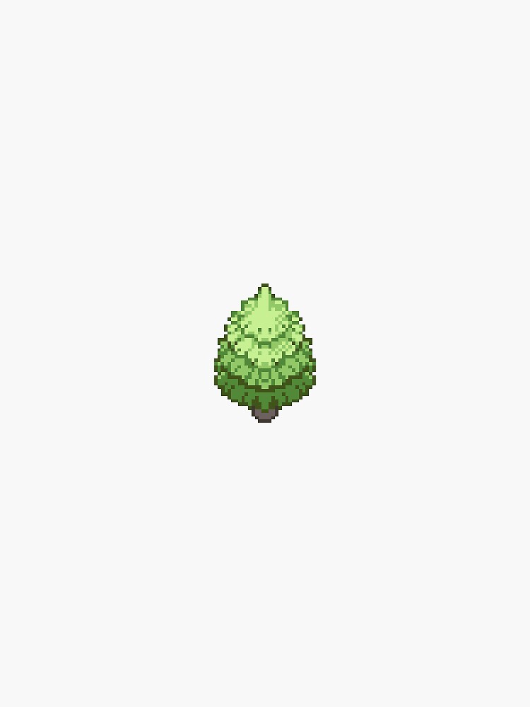 "Pokemon Tree Sprite Sticker FireRed LeafGreen" Sticker by cemeterydogs