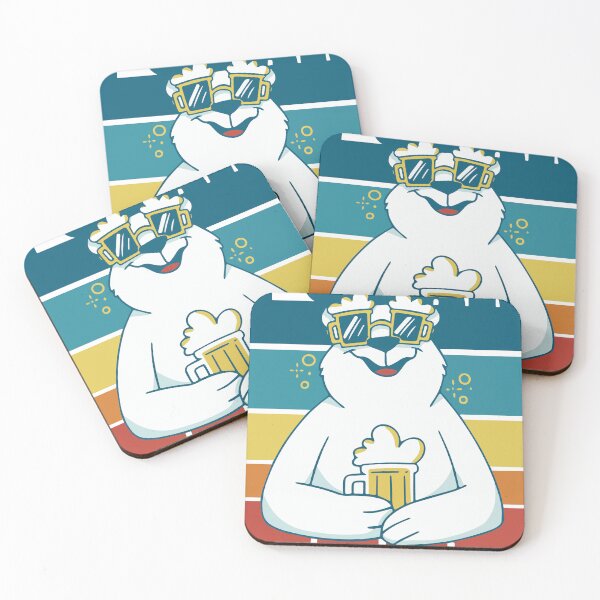 Item preview, Featuring a polar bear holding a beer - Polar bear animal with beer designed and sold by Palteeshop.