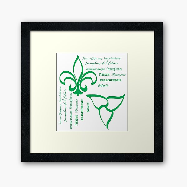 Item preview, Franco-Ontarian logo design with text/phrases designed and sold by Lynn Callewaert.