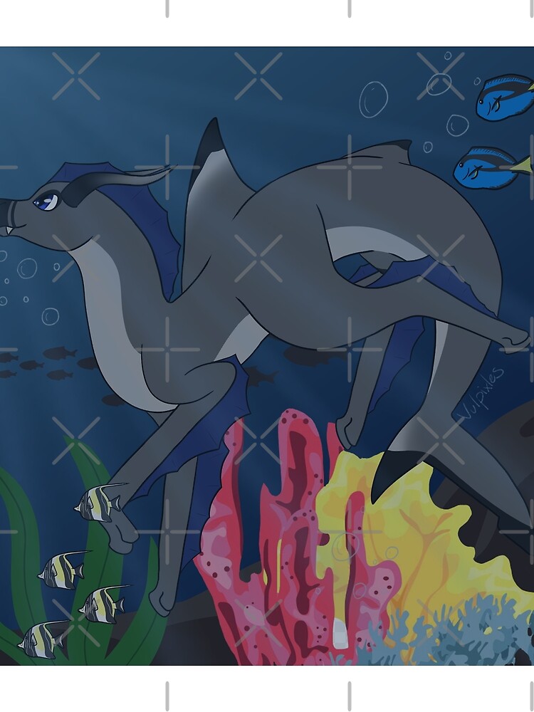 Thumbnail 3 of 3, Scarf, Mako designed and sold by Vulpixles.
