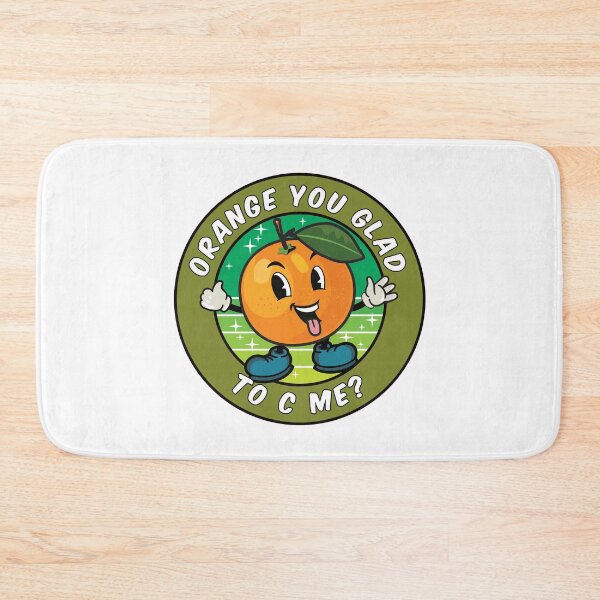 Item preview, Funny Cartoon Orange Pun: Orange You Glad To See Me? designed and sold by Happy Puppy Print On Demand.