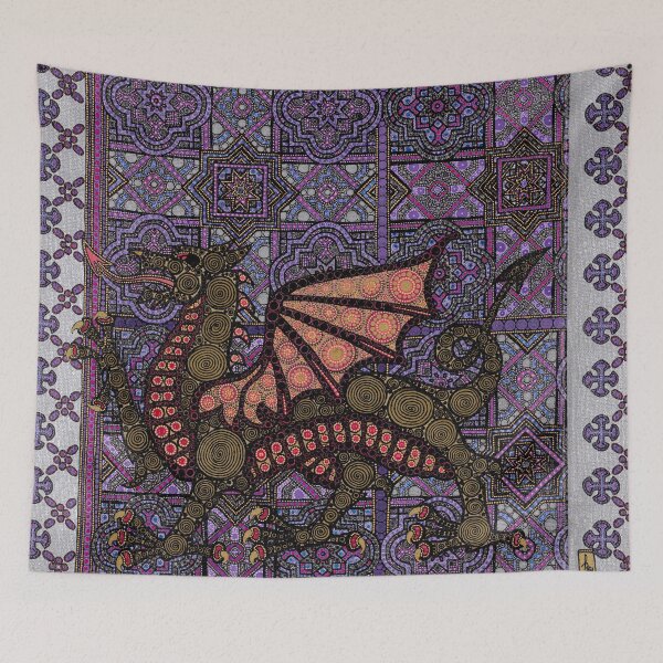 Item preview, Medieval Dragon in Purple designed and sold by DrKimsFineArt.
