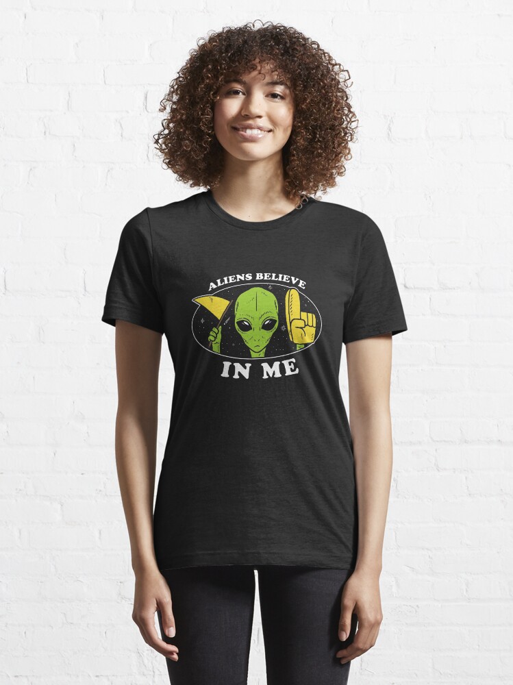 Alternate view of Aliens Believe In Me Essential T-Shirt