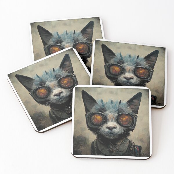 Item preview, Cute Kitten in a Post Apocalyptic War Painting designed and sold by Z3MDesigns.