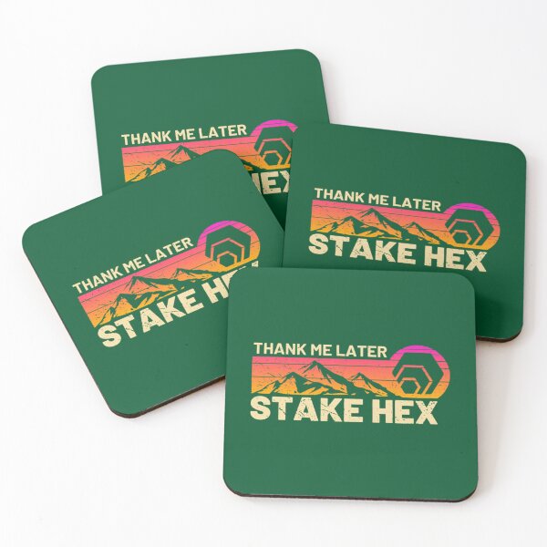 Item preview, Stake HEX Crypto Thank Me vintage Sunset Hex Cryptocurrency    designed and sold by AugustusBenedic.