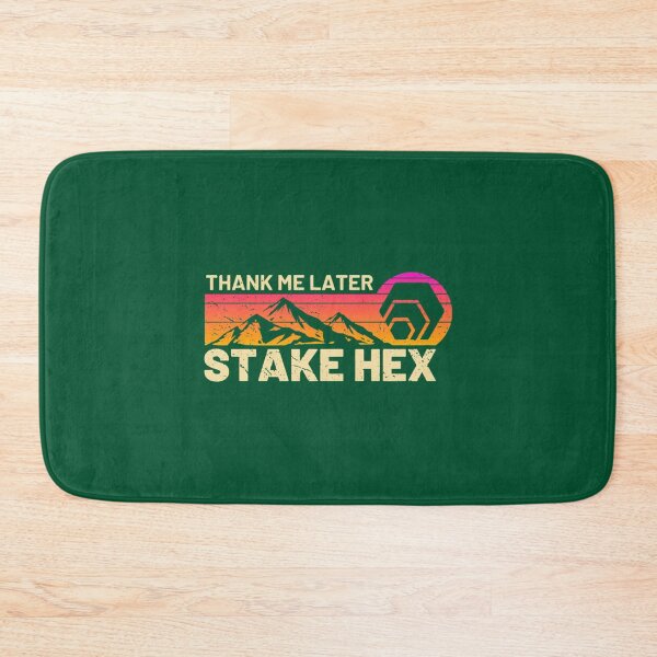 Item preview, Stake HEX Crypto Thank Me vintage Sunset Hex Cryptocurrency    designed and sold by AugustusBenedic.