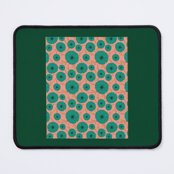 Item preview, Teal daisies on pink Graphic designed and sold by AugustusBenedic.