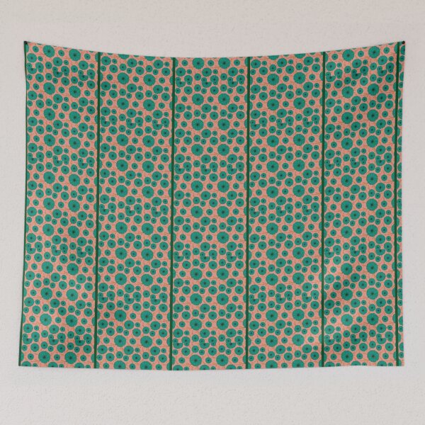 Item preview, Teal daisies on pink Graphic  designed and sold by AugustusBenedic.