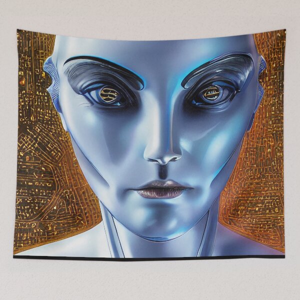 Item preview, A robot with a blue face designed and sold by Girih.