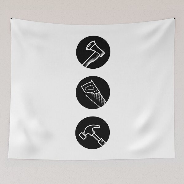 Item preview, Woodworking Tools Black on White designed and sold by OldCamp.