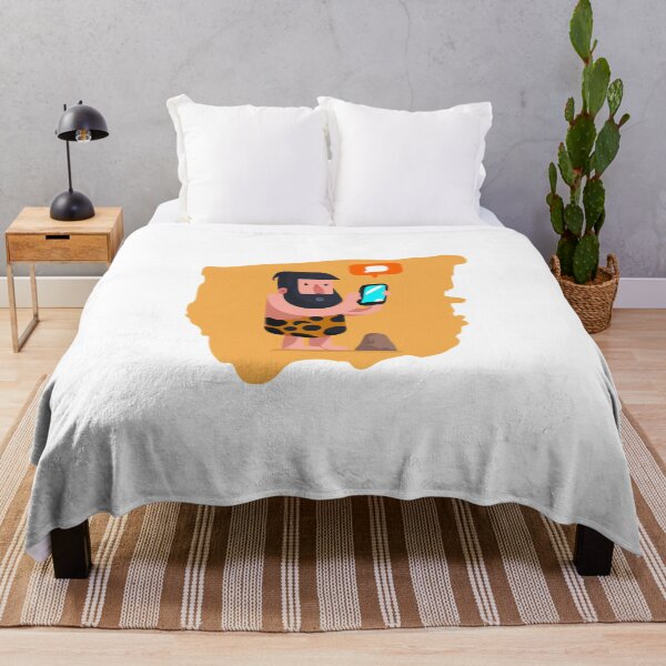 Item preview, Caveman using Smartphone and Socialmedia designed and sold by AbsoluteA.