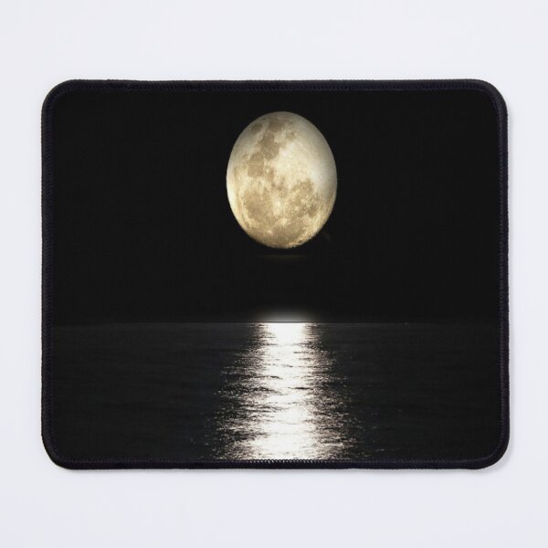 Item preview, Moonlit nights and moonlight shining over water on the beach designed and sold by Moody Vibes Studio.