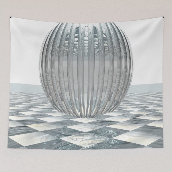 Item preview, Ribbed Sphere in Monochrome designed and sold by Hugh Fathers.