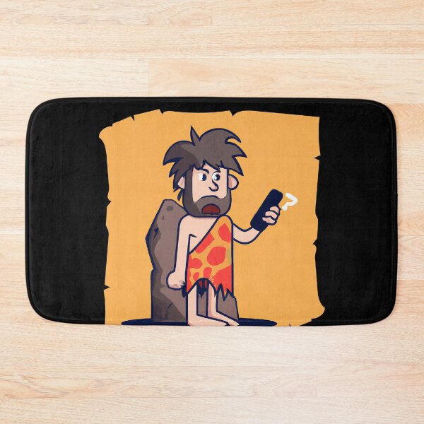 Item preview, Caveman using Smartphone and Socialmedia designed and sold by AbsoluteA.