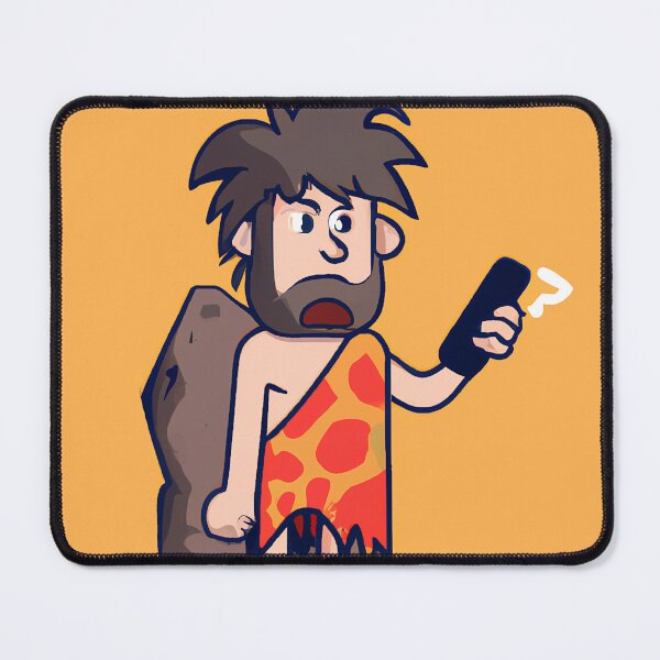 Item preview, Caveman using Smartphone and Socialmedia designed and sold by AbsoluteA.