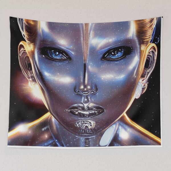 Item preview, A robot with golden hair designed and sold by Girih.