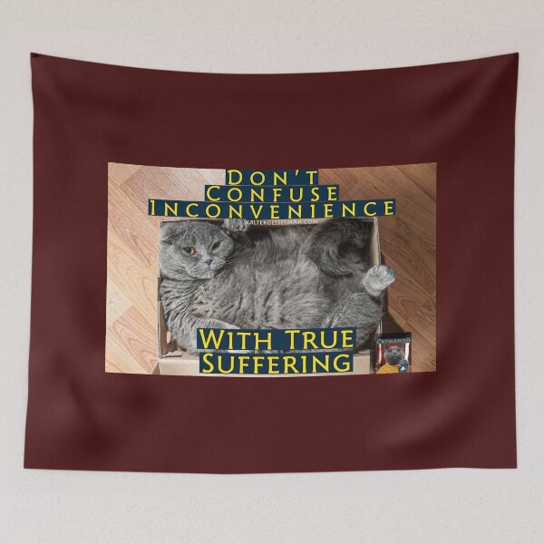 Item preview, Catmandu - Don’t Confuse Inconvenience With Real Suffering designed and sold by Walter G. Esselman.