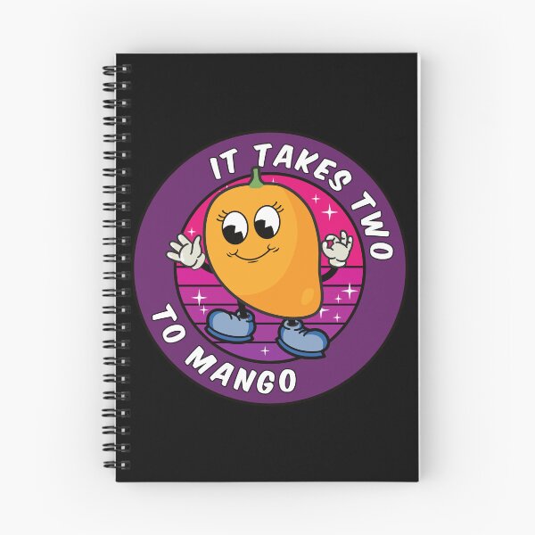 Item preview, Funny Cartoon Mango Pun: It takes two to mango designed and sold by Happy Puppy Print On Demand.