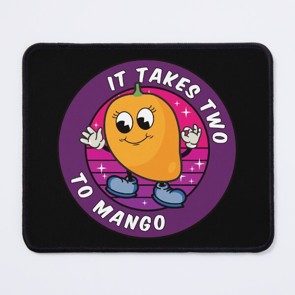 Item preview, Funny Cartoon Mango Pun: It takes two to mango designed and sold by Happy Puppy Print On Demand.